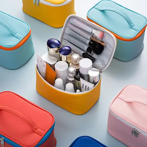 New PU Portable Storage Wash Large Make Up Bag Travel Gift Girls Shaving Kit Hanging Toiletry Organizer